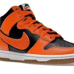 Nike Orange and Black Sneakers